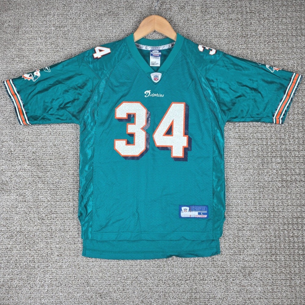 Reebok Miami Dolphins‎ Ricky Williams 34 Jersey Kids Large Aqua Reebok Football